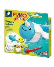 Σετ από πολυμερικό πηλό  Staedtler Fimo Kids- Φάλαινα -1