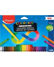 Σετ χρωματιστά μολύβια Maped Color Peps - Infinity, 24 χρώματα