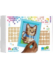 Δημιουργικό σετ Pixelhobby - Μωσαϊκό με κορνίζα και pixel XL, γατάκι