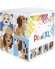 Δημιουργικό σετ με εικονοστοιχεία Pixelhobby - XL, Κύβος, Σκυλάκια -1