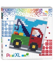 Δημιουργικό σετ με εικονοστοιχεία Pixelhobby - XL, Φορτηγό με γερανό -1