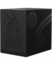 Κουτί για κάρτες Dragon Shield Double Shell - Shadow Black/Black (150 τεμ.)