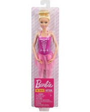 Κούκλα Mattel Barbie - Μπαλαρίνα, με ξανθά μαλλιά και ροζ φόρεμα