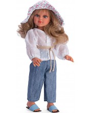 Κούκλα Asi Dolls - Σαμπρίνα, με τζιν και λευκή μπλούζα, 40 εκ -1