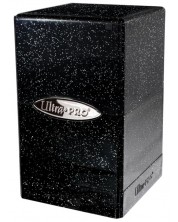 Κουτί καρτών Ultra Pro Satin Tower - Glitter Black (100+ τεμ.) -1