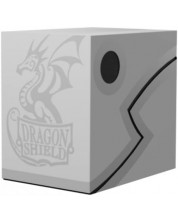 Κουτί για κάρτες Dragon Shield Double Shell - Ashen White/Black (150 τεμ.)