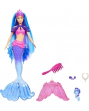 Κούκλα Barbie - Mermaid Malibu, με αξεσουάρ -1