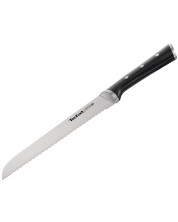 Μαχαίρι ψωμιού κουζίνας Tefal - Ingenio Ice Force, 20 cm, μαύρο