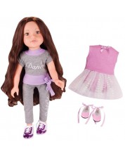 Κούκλα  Micki Pippi- Dari, με μακριά μαλλιά για χτενίσματα και αξεσουάρ, 46 cm