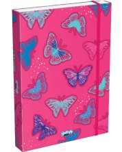 Κουτί με λάστιχο Lizzy Card Pink Butterfly - 33 x 24 x 5 cm -1