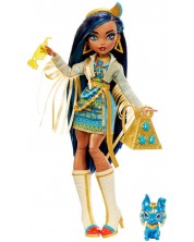 Κούκλα Monster High - Cleo, με κατοικίδιο και αξεσουάρ -1