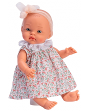 Κούκλα Asi Dolls - Μωρό Άλεξ , με φιόγκο και φλοράλ φόρεμα, 36 cm -1