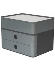 Κουτί με 2 συρτάρια  Han - Allison smart plus, σκούρο γκρι -1