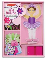 Κούκλα για ντύσιμο Melissa & Doug - Η Μπαλαρίνα Νίνα, με μαγνητικά ρούχα