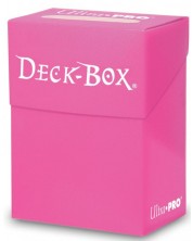 Κουτί καρτών Ultra Pro - Solid Color Deck Box, Bright Pink (80+ τεμ .) -1