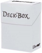 Κουτί καρτών Ultra Pro - Solid Color Deck Box, White (80+ τεμ .) -1