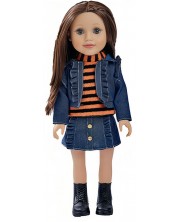 Κούκλα Ocie - Fashion Girl, με τζιν στολή, 46 cm