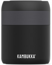 Κουτί για φαγητό και ποτό Kambukka - Bora, 600 ml, μαύρο ματ