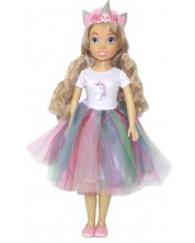 Κούκλα Bambolina -My lovely doll, με φόρεμα μονόκερος, 80 εκ