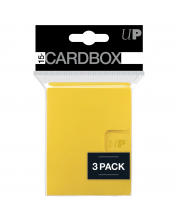 Κουτί καρτών Ultra Pro - Card Box 3-pack, Yellow (15+ τεμ.) 