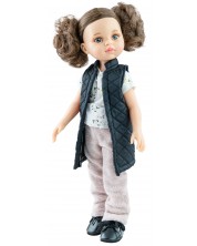 Κούκλα Paola Reina Amigas - Κάρολ, με μαύρο γιλέκο  και φουσκωτό παντελόνι, 32 cm