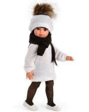 Κούκλα Asi - Sabrina με λευκό φόρεμα και μαύρο μαντήλι, 40 εκ