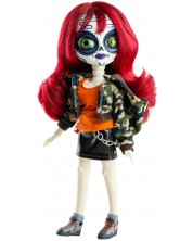 Κούκλα Paola Reina Catrinas -Maya, με κόκκινα μαλλιά και σακάκι παραλλαγής, 34 cm -1