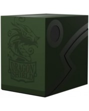 Κουτί για κάρτες Dragon Shield Double Shell - Forest Green/Black (150 τεμ.)