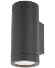 LED Εξωτερική Απλίκα Smarter - Vince 9453, IP54, 240V, 2x3W, σκούρο γκρι -1