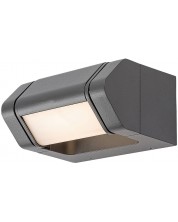 LED Εξωτερική απλίκα Rabalux - Medna 77103, IP54, 8W, 530lm, 3000K, μαύρη -1