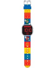 Ρολόι  LED Kids Euroswan - Super Mario Icons -1