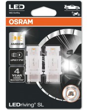 LED Λάμπες αυτοκινήτου Osram - LEDriving, SL, Amber, P27/7W , 1.3W, 2 τεμάχια, κίτρινο -1