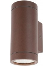 LED Εξωτερική Απλίκα  Smarter - Vince 9454, IP54, 240V, 2x3W, σκούρο καφέ -1