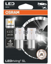 LED Λάμπες αυτοκινήτου Osram - LEDriving, SL, Amber, P21W, 1.3W, 2 τεμάχια, κίτρινο -1
