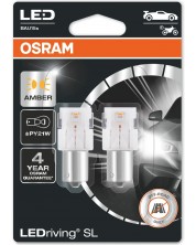 LED Λάμπες αυτοκινήτου Osram - LEDriving, SL, Amber, PY21W, 1.3W, 2 τεμάχια, κίτρινο -1