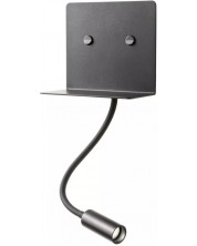 LED Φωτιστικό με κλειδί Smarter - Moka 01-3211, USB, IP20, 6+3W, μαύρο ματ -1
