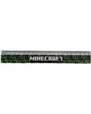 Χάρακας  Panini Minecraft - Green, 20 cm -1