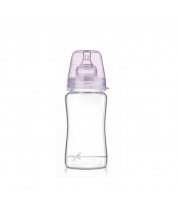 Μπιμπερό Lovi - Baby Shower,γυαλί, 250 ml, 3 m+, ροζ -1