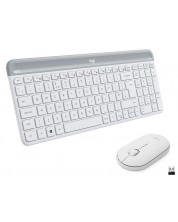 Σετ ασύρματο ποντίκι και πληκτρολόγιο Logitech - Combo MK470, λευκό