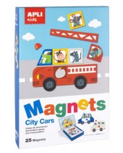 Παιδικό μαγνητικό παιχνίδι APLI - Αυτοκίνητα στην πόλη -1
