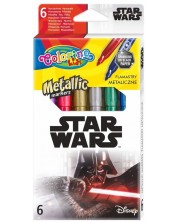 Μαρκαδόροι Colorino Marvel - Star Wars,6 χρώματα,Metallic