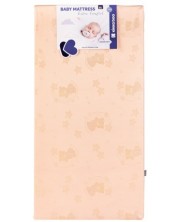  Στρώμα μωρού KikkaBoo - Extra Comfort, 60 x 120 x 12 cm, Bear Pink -1