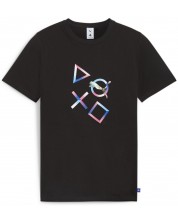 Ανδρικό μπλουζάκι Puma - PlayStation, μαύρο