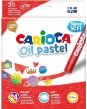 Κηρομπογιές  λαδιού Carioca -24 χρώματα -1
