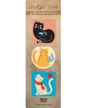 Μαγνητικά διαχωριστικά βιβλίων Simetro - Book Time,Τρεις γάτες