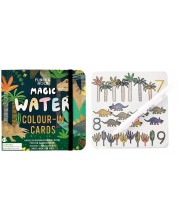 Μαγικές κάρτες Floss&Rock - Χρωματίστε με νερό, Δεινόσαυρους -1