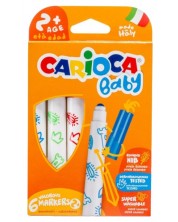 Μαρκαδόροι Carioca Baby - 6 χρώματα -1