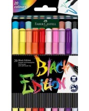 Μαρκαδόρος-πινέλο Faber-Castell Black Edition - 10 χρώματα