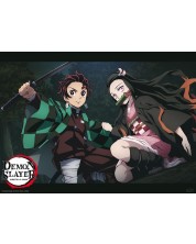 Μεγάλη αφίσα ABYstyle Animation: Demon Slayer - Tanjiro & Nezuko Fight