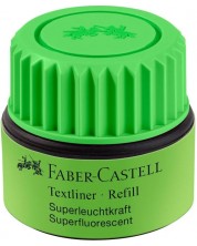 Μελάνι για μαρκαδόρου κειμένου  Faber-Castell - Πράσινο, 25 ml -1